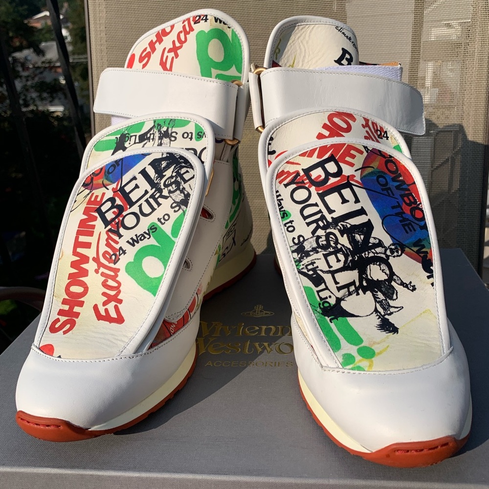 VIVIENNE WESTWOOD Leather Triple Toungue Sneakers